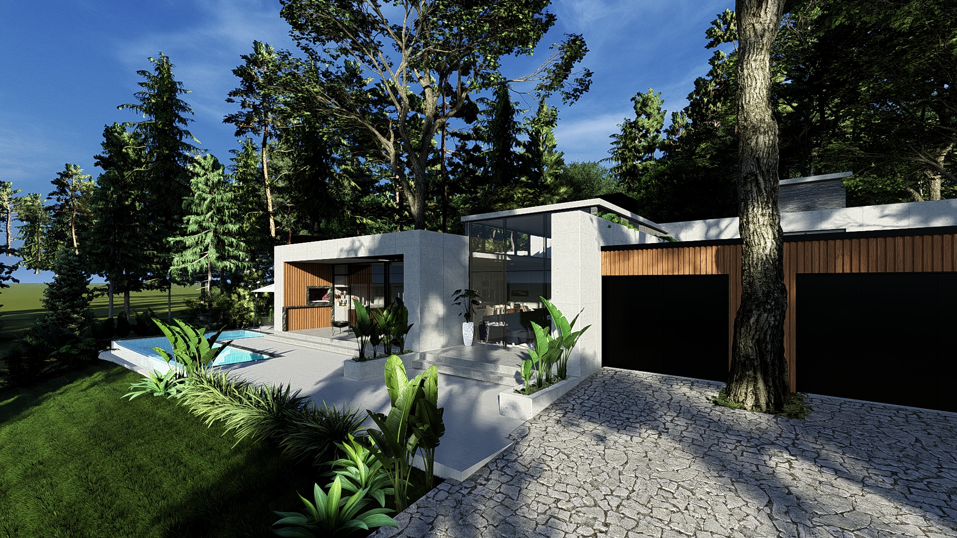 Obra em concreto aparente, detalhe 3